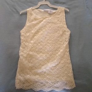 White Lace Tank